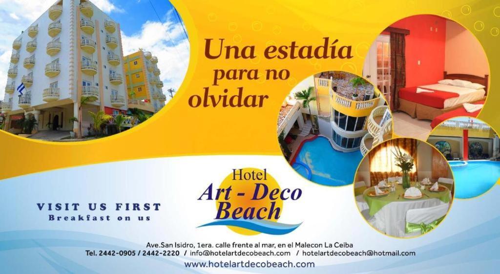 Hotel Art Deco Beach La Ceiba Exterior foto